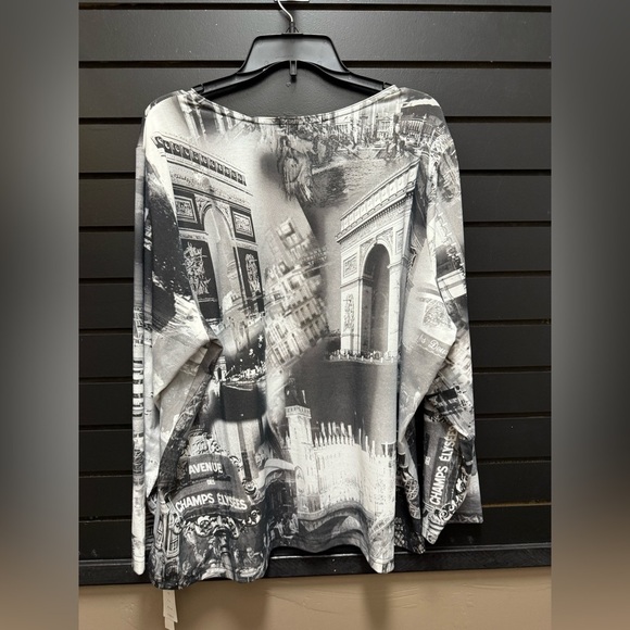 Méchant Paris Landmarks Long Sleeve Top 3x - Picture 4 of 4